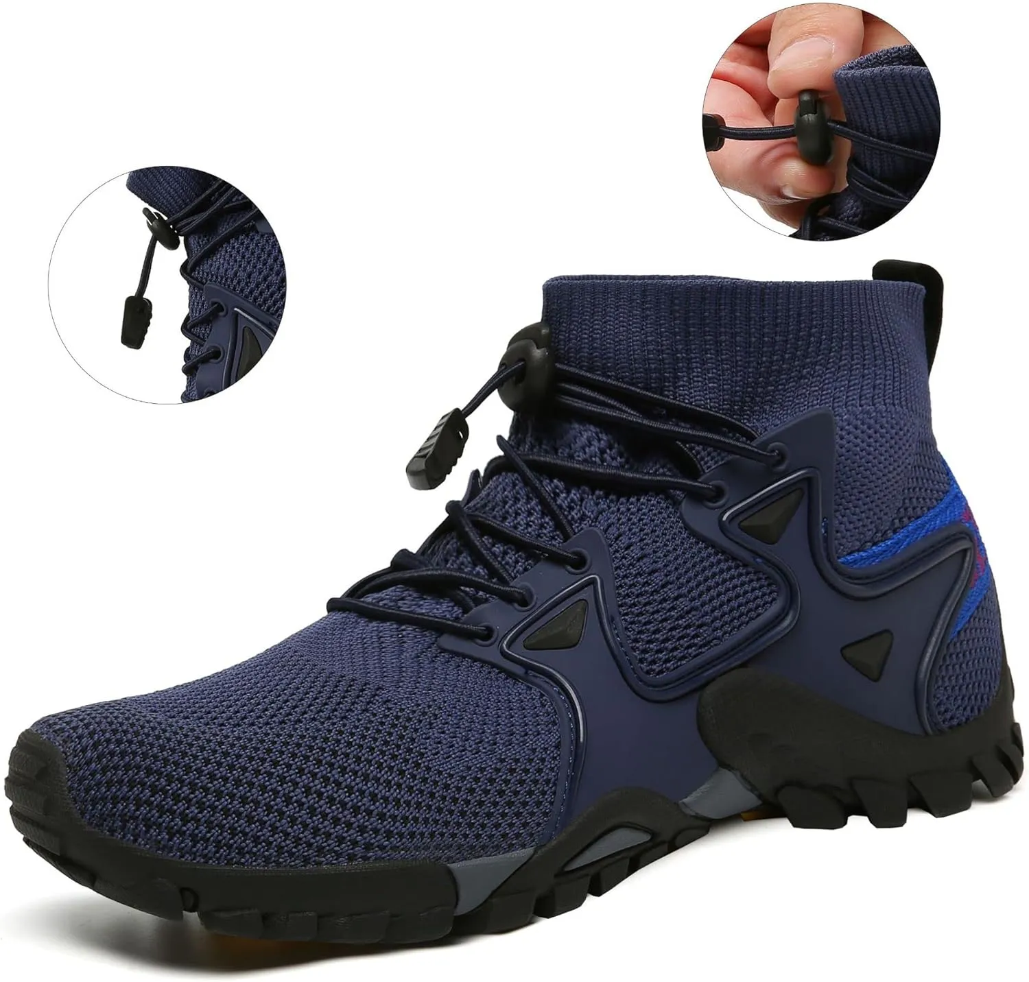 Mens Walking Shoes Lightweight Breathable Casual Hiking Boot Outdoor Ankle Boots Fashion Sports Athletic Running Trekking Trails Anti Slip