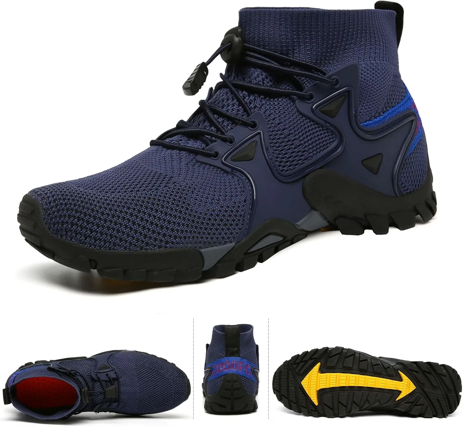 Mens Walking Shoes Lightweight Breathable Casual Hiking Boot Outdoor Ankle Boots Fashion Sports Athletic Running Trekking Trails Anti Slip