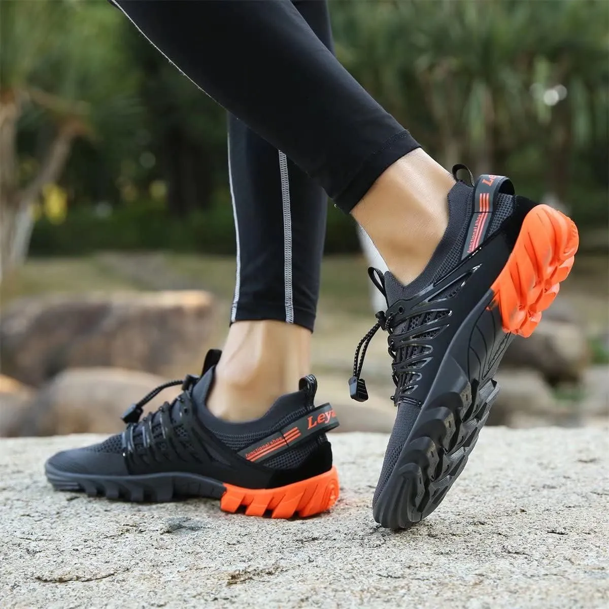 Men's Women's Breathable Mesh Sneakers for Sport Trekking Running