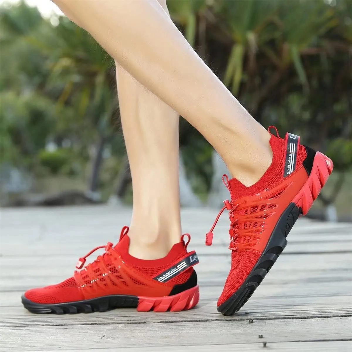 Men's Women's Breathable Mesh Sneakers for Sport Trekking Running