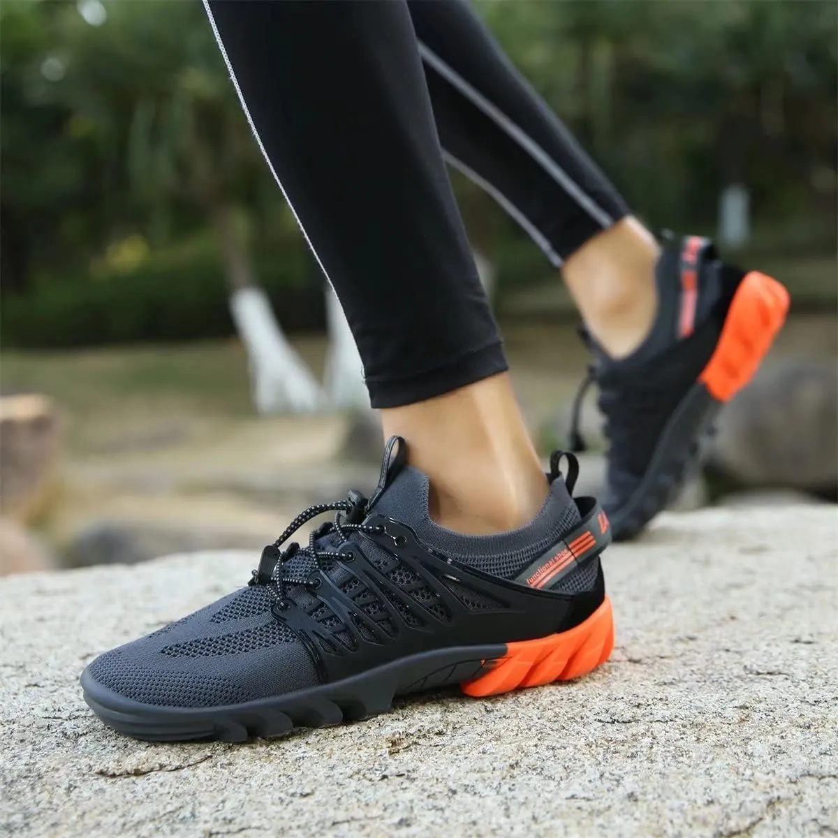 Men's Women's Breathable Mesh Sneakers for Sport Trekking Running