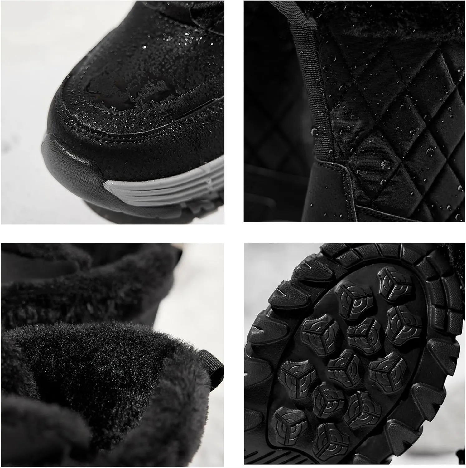 Platform Winter Boots,Fashion High Top Trekking Warm Womens Snow Boots Waterproof Insulated,Lightweight Breathable Fur Lined Winter Shoes Women,Slip Resistant