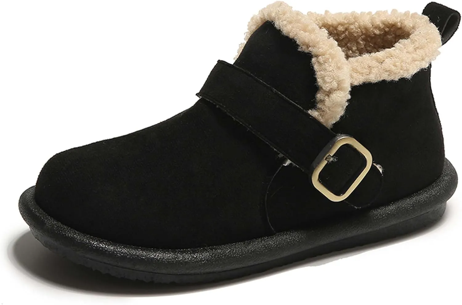women's snow boots lamb plush short boots thick soles plush insulation Buchan cotton shoes winter short sleeves flat heels