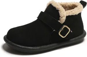 women's snow boots lamb plush short boots thick soles plush insulation Buchan cotton shoes winter short sleeves flat heels
